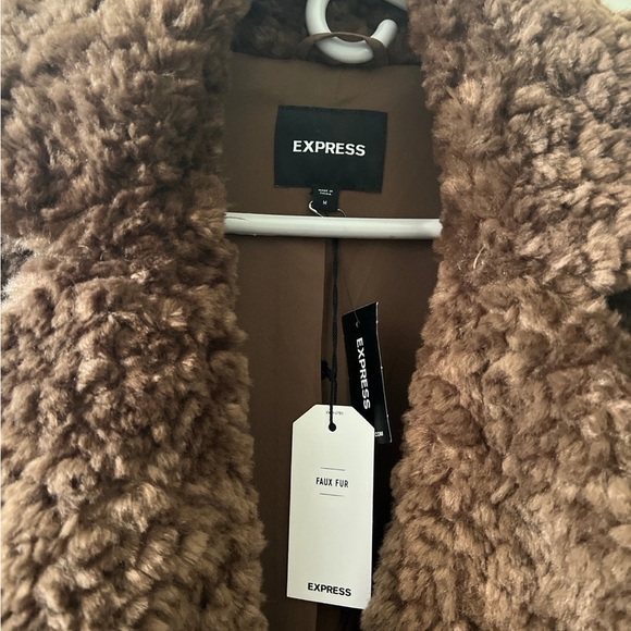 Express Brown Teddy Jackets - Picture 11 of 14